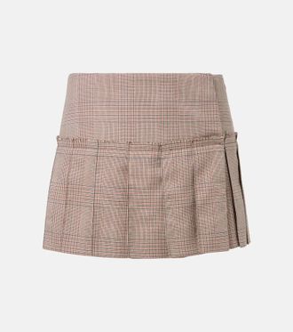 ミニスカート Mcqueen Wool skirt McQueen Wool-Lace Mini Skirt | Harrods US