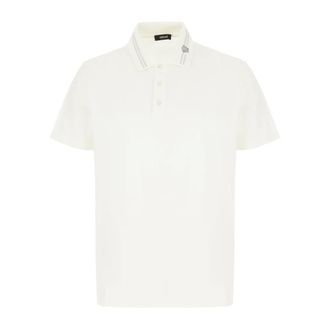 Versace Polo Shirts, male, White, Size: XL Polo