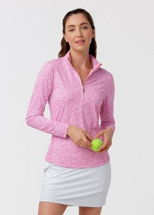 Cabana Life 1/4 Zip Sport Top in Sunset Oasis at Nordstrom, Size X-Large