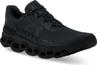 On Cloudmonster Running Shoe in All Black at Nordstrom, Size 10.5