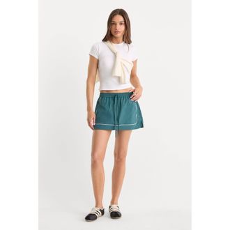 Good American Womens The Sport Skort | Deep Teal, Size Medium | Good American by Khlo&Egrave; Kardashian