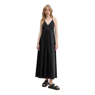 Liu Jo Kleedjes, Dames, Zwart, L, Katoen, Maxi Jurk