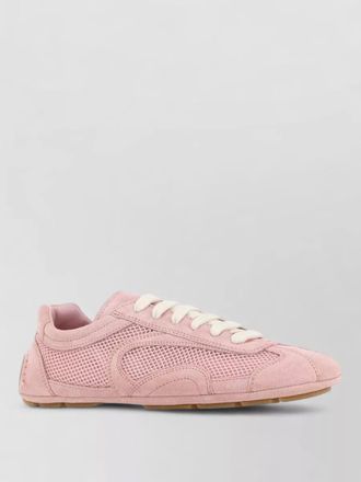 Prada suede mesh montecarlo sneakers rubber sole