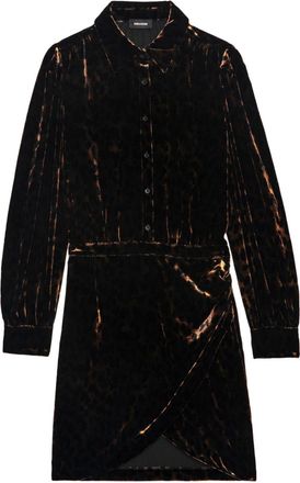 Zadig&Voltaire Chemisier Rulipe in velluto - Nero