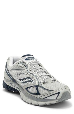 Saucony Gender Inclusive ProGrid Guide 7 Sneaker in Oyster/Navy at Nordstrom, Size 14.5 Womens