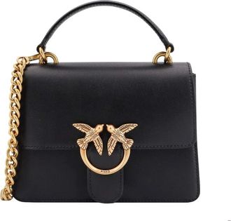 Pinko Handbags, female, Black, Size: ONE SIZE Love One S