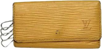 Louis Vuitton Pre-owned Accessories, female, Yellow, Size: ONE SIZE Pre-owned Leather Key Holder