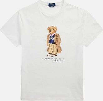 Polo Ralph Lauren Mens Polo Ralph Lauren Heritage Bear T-Shirt 001 White Hrtg Bear - Size: 38