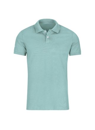 Trigema Poloshirt TRIGEMA TRIGEMA Poloshirt aus elast. Piqu&eacute;, Damen, Gr. XXL, blau (gletscher), 94% Baumwolle, 6% Elasthan, Basic, Shirts Poloshirt