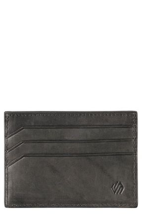 Johnston & Murphy Rhodes Weekend Leather Card Case in Black at Nordstrom