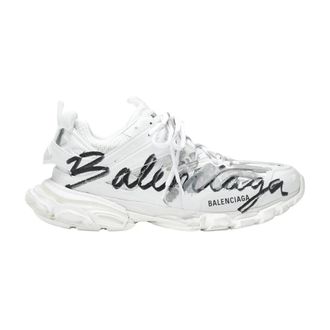 Balenciaga Sneakers, male, White, Size: 11 US Track Signature Sneaker