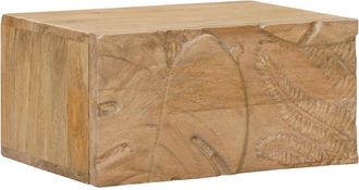vidaXL Armario De Noche Hecho A Mano Madera Teak Marr&oacute;n Vidaxl