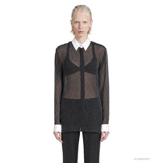 Tom Ford Printed Losange Silk Chiffon Skirt