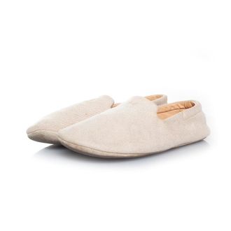 Herm&egrave;s Pre-owned Womens Home canvas slippers in beige - Size EU 36