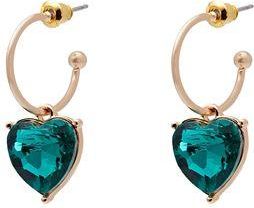 8 by YOOX HEART DROP HOOP EARRINGS