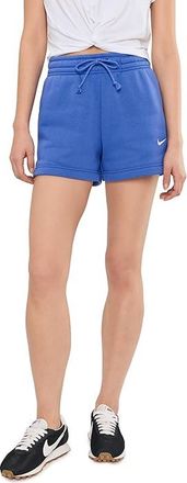 Nike Sportswear Phoenix Fleece Mid-Rise 4 Shorts Womens Shorts Light Medium Blue/Sail : XL (US 16-18) 4, Cotton/Polyester