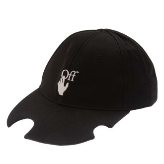 Off-white Mens Accessories Off White Hand Off Meteor Baseball Cap in Black-White - One Size