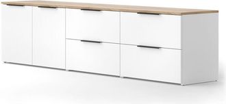 Vicco Conjunto De Sal&oacute;n Wido, Blanco/sonoma, 3 Partes