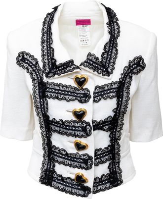 Christian Lacroix Christian Lacroix Gekantelde Jas - 90s