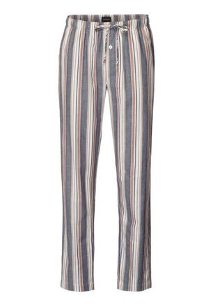 Hanro Cozy Comfort 100% Woven Cotton Flannel Pants in Redwood Stripe at Nordstrom, Size Xx-Large