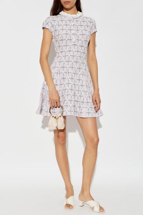 Self Portrait Dress With Shimmering Appliqu&eacute;s, Womens, Pink