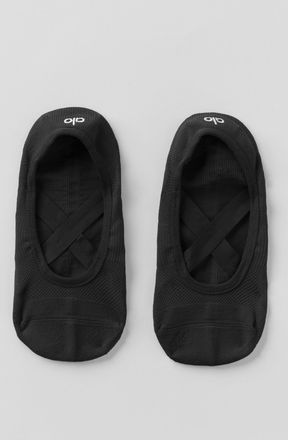 Alo | Womens Pivot Barre Socks in Black, Size: S/M (5-7.5)