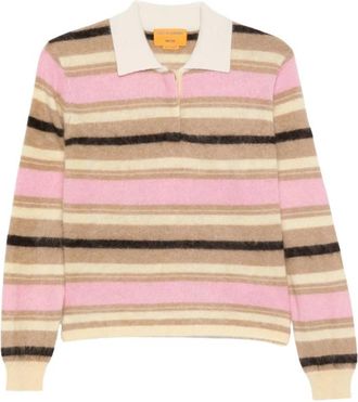 Guest In Residence Grizzly Rugby Trui - Dames - Polos - Veelkleurig - M - Kasjmier - Tops