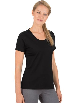 Trigema T-Shirt TRIGEMA TRIGEMA T-Shirt aus Biobaumwolle, Damen, Gr. 3XL, schwarz (schwarz, c2c), 100% Baumwolle (Bio-Baumwolle kbA), Basic, Shirts T-Shirt