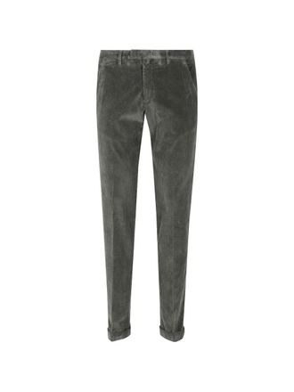 BRIGLIA 1949 Ribfluwelen broek met zakken - Groen