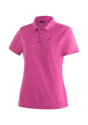 Maier Sports Funktionsshirt MAIER SPORTS Ulrike, Damen, Gr. 34, pink, 100% Polyester, Rundhals, Shirts Funktionsshirt, Damen Polo, pique Poloshirt, schnelltrocknen
