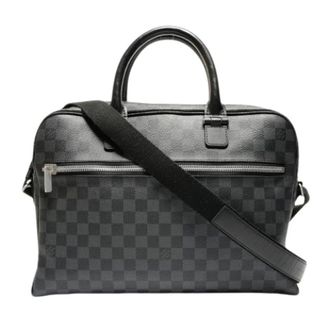 Louis Vuitton Pre-owned Handbags, female, Black, Size: ONE SIZE Pre-owned Vintage Damier Graphite Shoulder Bag