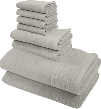 My Home Handtuch Set »Sanremo Premium, Premium Handtücher, 600 gr/m², dicke Qualität« Set 8 Stk. Frottier Duschtücher, Handtücher, Seiftücher, 100% Baumwolle,