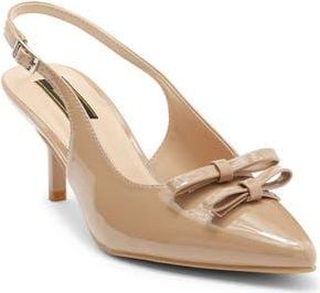 Rachel Roy Alicia Bow Slingback Pump in Taupe at Nordstrom Rack, Size 7.5