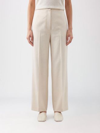 The Row Pantaloni Beta ampi in seta