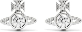 Vivienne Westwood Orb single earring - unisex - Brass/Crystal - OS - Silver