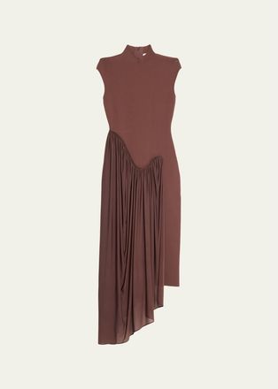 Et Ochs Francis Asymmetric Knit Midi Dress