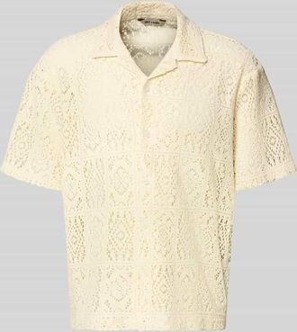 Only & Sons Relaxed Fit Freizeithemd aus Baumwoll-Mix Modell AVON in Offwhite, Gr&ouml;&szlig;e XXL