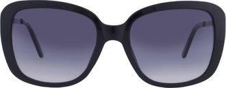 Guess Smoke Gradient Butterfly Ladies Sunglasses GF6138 01B 55
