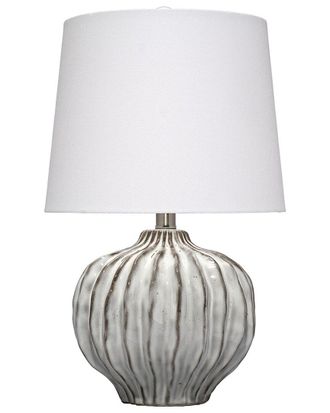 Jamie Young Co. Reef Ceramic Table Lamp With Linen Shade