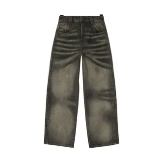 Diesel Vaqueros Relaxed de Tiro Alto 1982 D-Hakou - Trousers - Hombre - Negro - W30