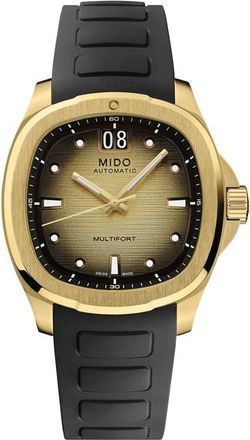 Mido Multifort TV Big Date Automatic Bracelet Watch, 39.2mm x 40mm in Gold at Nordstrom