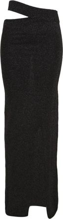 Akep Lange Jurk - Dames - Maxi Rokken - Zwart - M - Polyester - Rokken