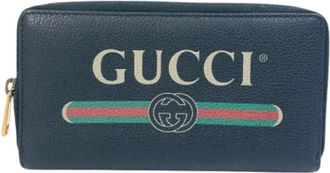 Gucci Pre-owned Wallets, male, Black, Size: ONE SIZE Pre-owned Leather wallets