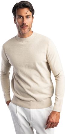 Blue industry Trui Blue industry beige ronde hals