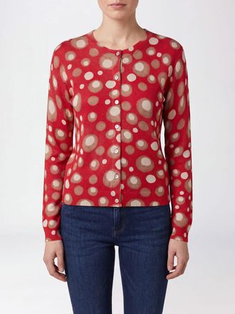 In Bed With You Cardigan girocollo in pura lana con motivo a pois