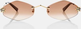 Cartier Panthere de Cartier geometric sunglasses