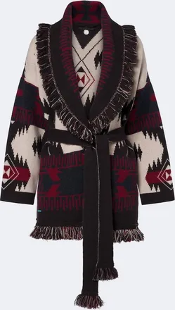 Alanui Icon Jacquard cashmere cardigan