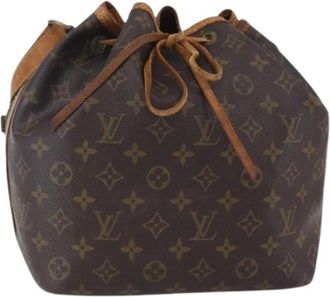 Louis Vuitton Pre-owned Bucket Bags, female, Brown, Size: ONE SIZE Pre-owned Canvas Bucket Bag