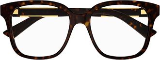 Gucci GG1192O glasses - women - Acetate - 49 - Brown