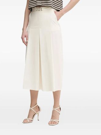 Twin-Set Gonna midi plissé - Bianco